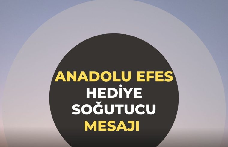Anadolu Efes Hediye Soğutucu Mesajı Geldi?