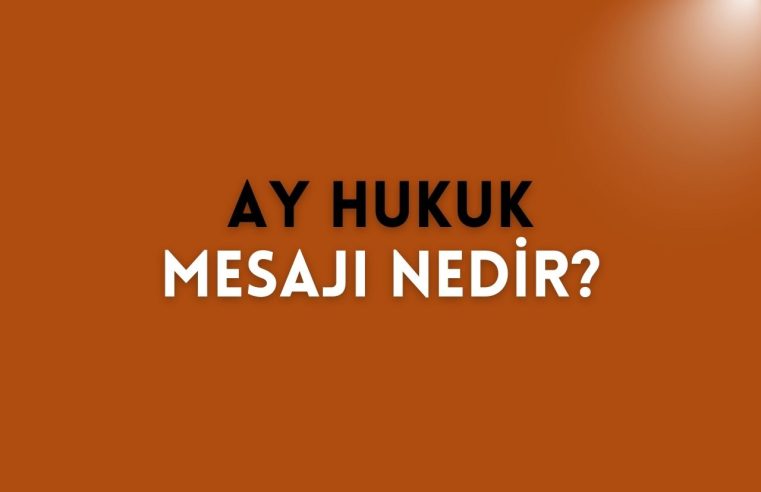 Ay Hukuk Mesajı Nedir? 02329080683 Kim?