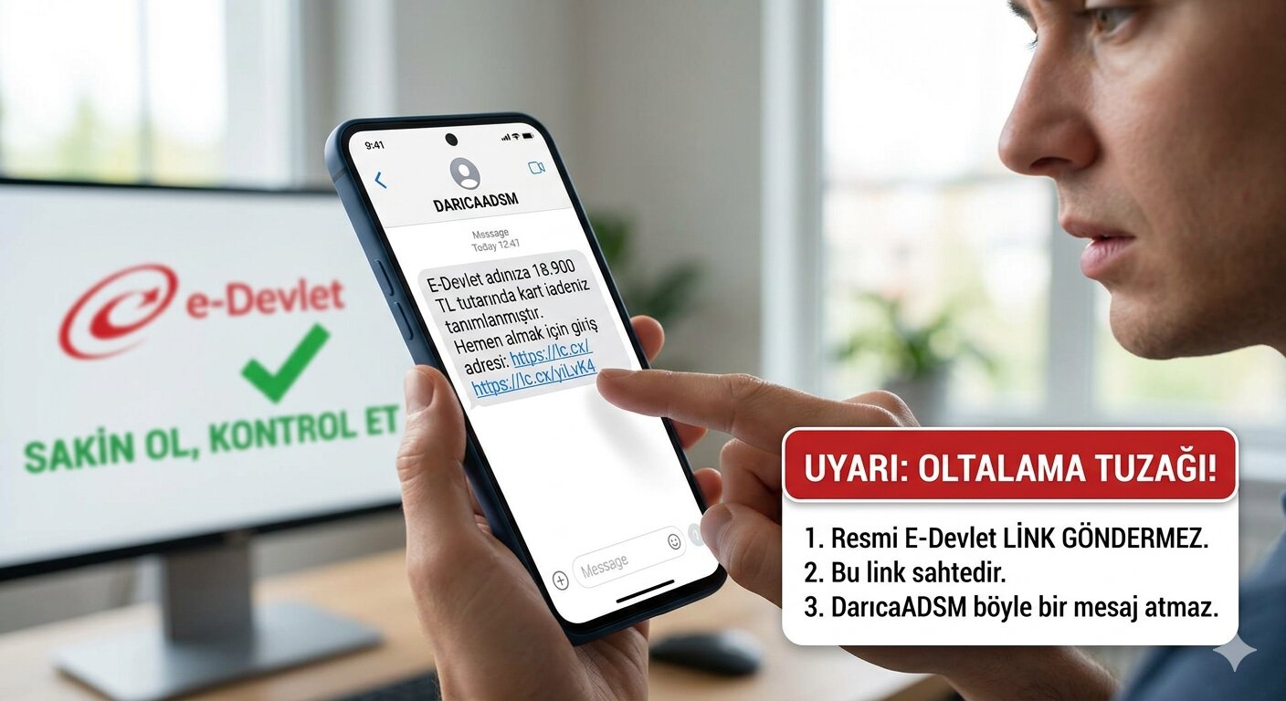 DARICAADSM E-Devlet Mesajı Geldi?