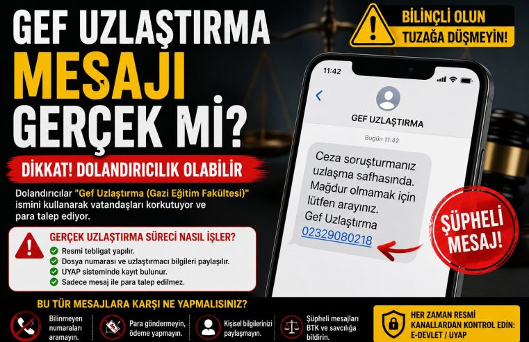 Gef Uzlaştırma Mesajı Gerçek Mi