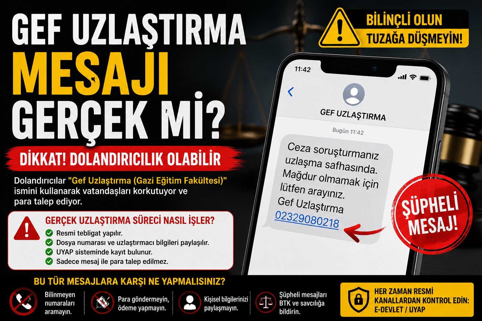Gef Uzlaştırma Mesajı Gerçek Mi?
